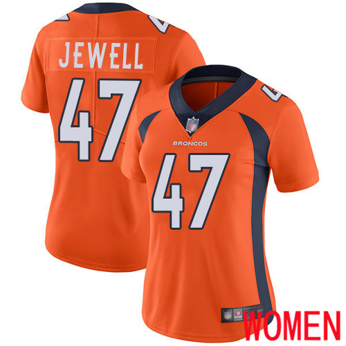 Women Denver Broncos #47 Josey Jewell Orange Team Color Vapor Untouchable Limited Player Football NFL Jersey->women nfl jersey->Women Jersey